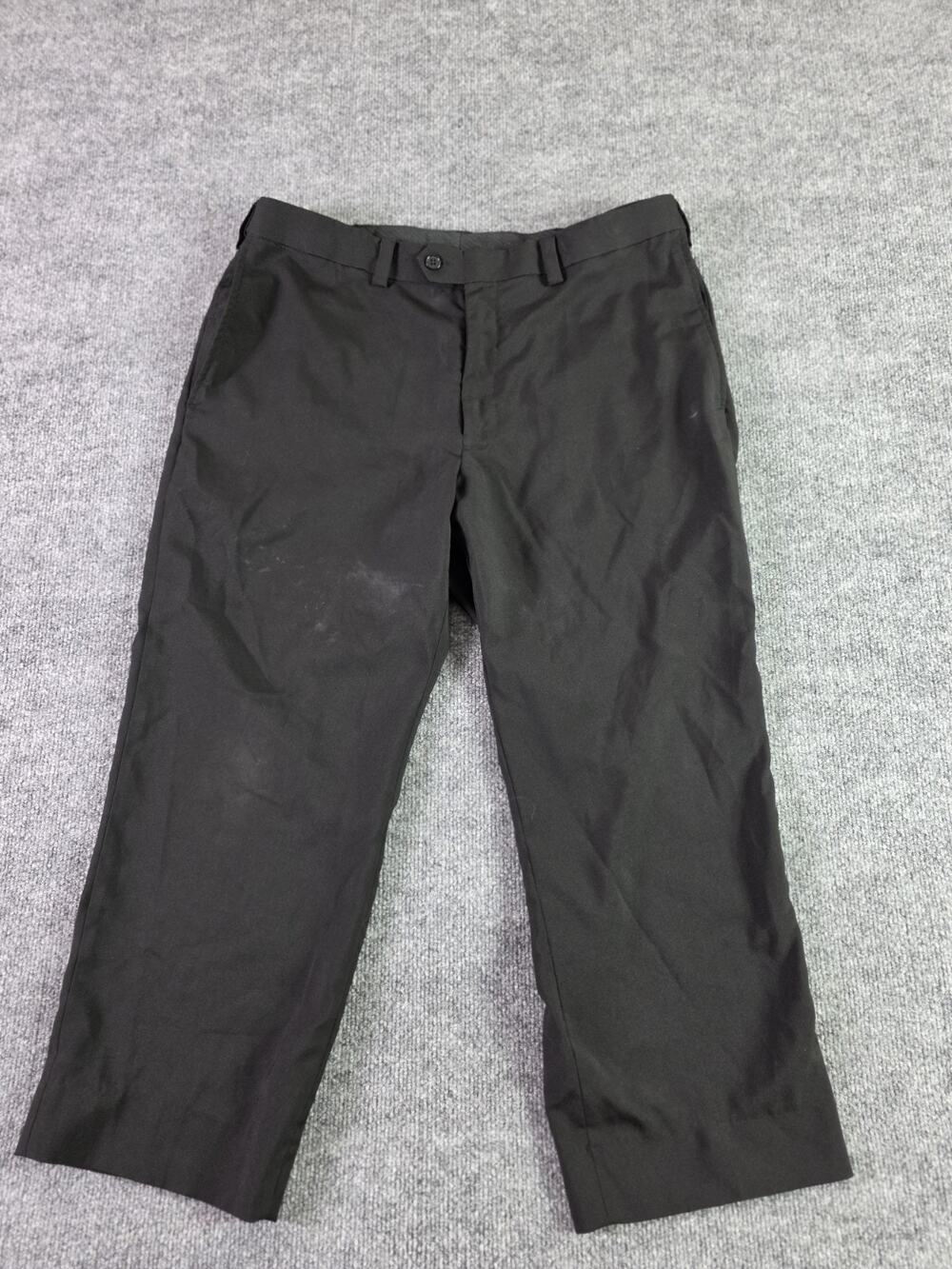 Haggar Premium Comfort Dress Pants Mens 32x30 Slacks Black